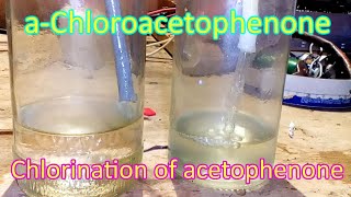 aChloroacetophenone Chlorination of acetophenone [upl. by Ariane]