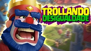 TROLLANDO A DESIGUALDADE NO CLASH ROYALE  DECK PARA ARENA 6 [upl. by Christianna531]