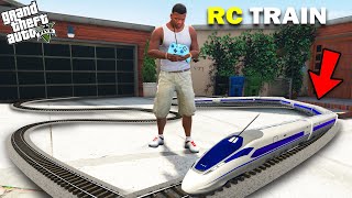 GTA 5  Franklin Trying To Make RC Mini Bullet Train In GTA 5  GTA 5 Mods [upl. by Dot961]