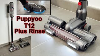 Puppyoo T12 Plus Rinse one of the Best Vacuum amp Mop Combos for Home Cleaning [upl. by Annodal441]