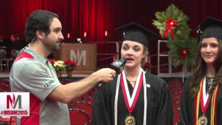 MSUM2015 Proposal at graduation ceremony live on television [upl. by Kevon]