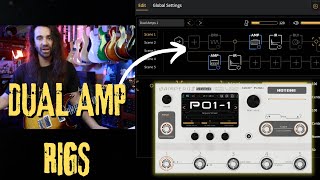 Hotone Ampero II Stage  Dual Amps amp Multiple Inputs at Once  Tutorial [upl. by Aitnauq919]