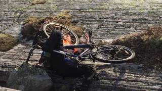 Epic winter mountain biking Endestadnipa Florø [upl. by Filia]