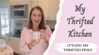 MY THRIFTED KITCHEN HOW I USE PRELOVED ITEMS IN MY HOME THRIFTED KITCHEN TOUR traditionalhome [upl. by Narrat]