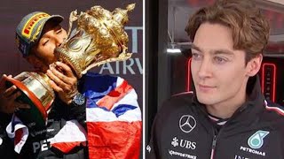 George Russell told Lewis Hamiltons true feelings on Mercedes move after British GP win [upl. by Yekim322]