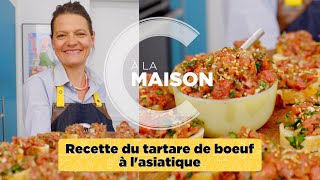 Recette du tartare de boeuf à lasiatique [upl. by Atinaujnas]