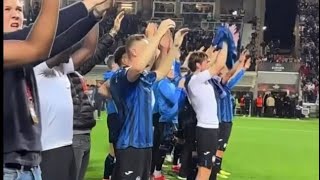 L’Atalanta bergame célèbre sa qualification pour sa première finale européenne 🥳 atalanta qualif [upl. by Ahcirt]