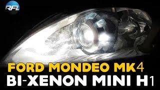 Ford Mondeo Mk4  Focus MK 25 Headlight repair and upgrade  bixenon HID projector replacement RHD [upl. by Martine]