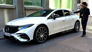 2024 Mercedes EQS 580 New Update  Electric S Class Full Drive Review Interior Exterior [upl. by Aikyn]