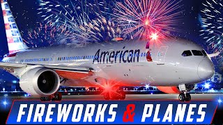 🔴LIVE HAPPY 4TH🇺🇸 FIREWORKS amp PLANE ACTION at CHICAGO OHARE  ORD AIRPORT AVGEEK PLANE SPOTTING [upl. by Notwen656]