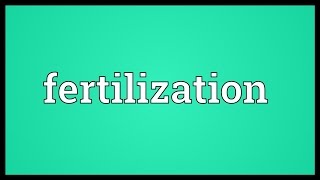 Fertilization Meaning [upl. by Akcir]