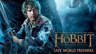 The Hobbit The Desolation of Smaug  LIVE World Premiere [upl. by Atteroc137]