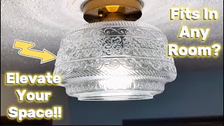 Semi Flush Mount Ceiling Light Beautiful glass design Like video and subscribe Click link Below [upl. by Zoellick]