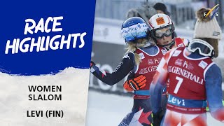 Highlights Women Slalom 2 Levi 2023  Audi FIS Alpine World Cup 2324 [upl. by Cale]