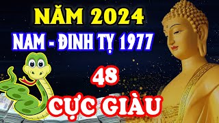 🔴Tử Vi 2024 Tuổi Đinh Tỵ 1977 Nam Mạng Mệnh Đắc Tài Phú Làm Ăn Thuận Lợi Cực Giàu [upl. by Laspisa]