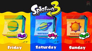 Splatoon 3  Friday Saturday Sunday Weekend Splatfest ANNOUNCED [upl. by Svend698]