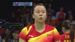 Badminton Womens Doubles Semifinals  Russia v China Full Replay  London 2012 Olympic Games [upl. by Iraj]