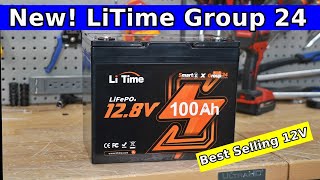 New LiTime 12V Group 24 LiFePO4 Battery Complete Review [upl. by Naitsirhc]