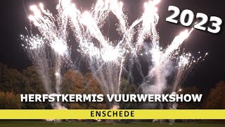 Vuurwerkshow Enschede 2023 Herfstkermis  Halloweenkermis [upl. by Kylander]