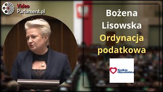 Bożena Lisowska  ustawa – Ordynacja podatkowa [upl. by Idnem]