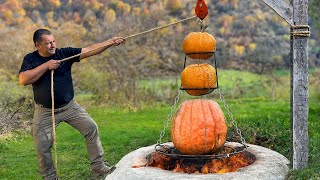 Cooking a Delicious Dish in A Pumpkin from the Garden The Whole Village Is Delighted [upl. by Eeniffar]