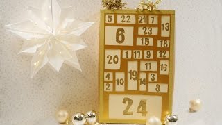 DIY Adventskalender aus einem Schuhkarton basteln [upl. by Avilys]