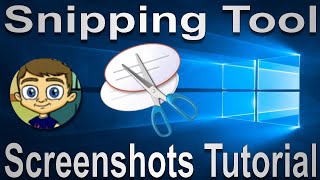 The Snipping Tool  Windows Screenshots Tutorial [upl. by Adelric]