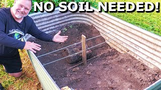 How to FILL a Raised Garden Bed Without Using SOIL [upl. by Hola]