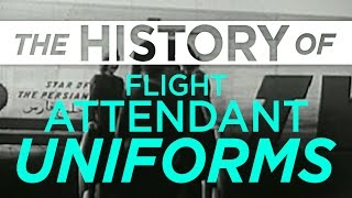 Flight Attendant Uniforms Look Through History Episode 1  Racked [upl. by Hayotal]