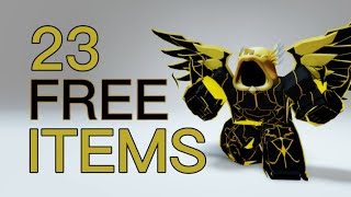 GET 23 FREE ROBLOX ITEMS 2024 [upl. by Hanus]