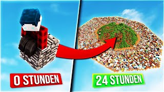 24 STUNDEN AM STÜCK MINECRAFT SPIELEN 30 SEKUNDEN  NEUES ITEM [upl. by Yettie]