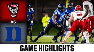 NC State vs Duke Game Highlights  2023 ACC Football [upl. by Lindell]