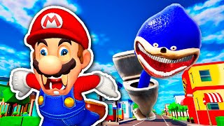 Mario Plays SKIBIDI TOILET SHIN SONIC TAPES 2 MOD DLC UPDATE [upl. by Jesh883]