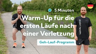 Aufwärmen für den Wiedereinstieg ins Laufen nach einer Trainingspause  6 Minuten Aufwärmroutine [upl. by Jerz506]