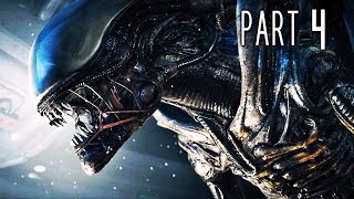 Alien Isolation Walkthrough Gameplay Part 4  Android Monsters PS4 [upl. by Elyak]