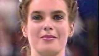 Katarina Witt 1987 Worlds medal ceremony2 [upl. by Binky]