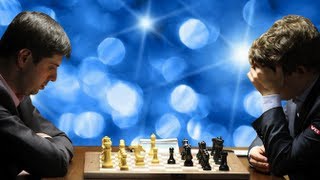 Peter Svidler vs Magnus Carlsen  2013 FIDE Candidates Chess Tournament  Round 6 [upl. by Ayak]