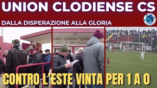 UNION CLODIENSE CS VS ESTE 1  0 DALLA DISPERAZIONE ALLA GLORIA [upl. by Venterea]