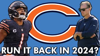 Chicago Bears Rumors Matt Eberflus AND Justin Fields Returning In 2024 [upl. by Smaj417]