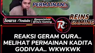 MOMENT KADITA GODIVA BERULAH LAGI WKWK RRQ VS AURA FIRE MPL S8  MOBILE LEGENDS shorts [upl. by Hoebart306]