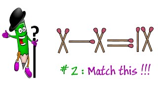 Matchstick Puzzles  If you are a genius solve this  Match This [upl. by Beebe]