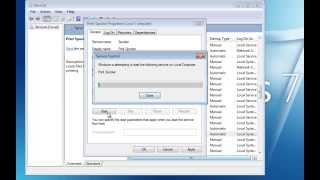 Fix Print Spooler Error 1053  Video Tutorial [upl. by Cavill]