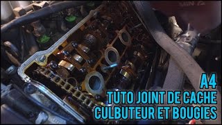 Audi A4 Cab 24 V6 Tuto  Cache culbus et bougies [upl. by Assisi]