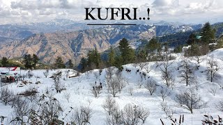 KUFRI in winters  Snowfall at Kufri  Shimla [upl. by Haram]