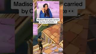 Madison Beer gets carried by Clix in Fortnite 👀 clix madisonbeer fortnite [upl. by Vinson946]