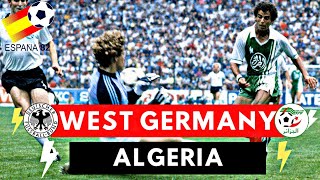 West Germany vs Algeria 12 All Goals amp Highlights  1982 World Cup [upl. by Siskind366]