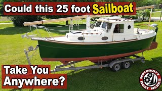 Could this 25ft Sailboat take you Anywhere  SOLD  Nimble Arctic 25 Ep82 [upl. by Ahsyekal662]