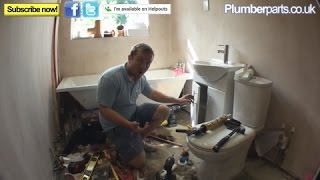 HOW TO FIT A VANITY UNIT BASIN OR SINK  Plumbing Tips [upl. by Einaffyt]