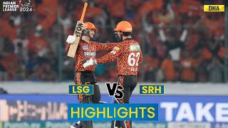 SRH Vs LSG Highlights Sunrisers Hyderabad Creates History Beat Lucknow Super Giants By 10 Wickets [upl. by Gerstner]