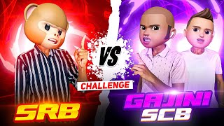 SRB vs SCB amp Gajini 💪😡🔥  1vs2 Op Custom Challenge 🔥🔥💪  funwithsrbyt  freefire challenge [upl. by Ainoval]